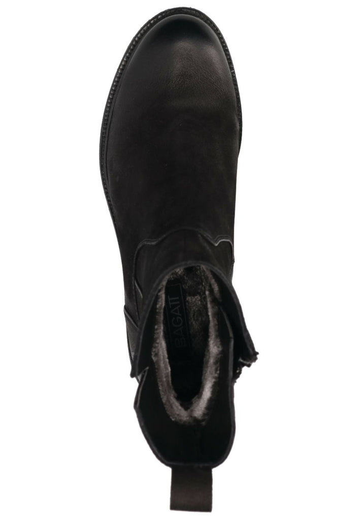 Bagatt Stiefelette Nubukleder Schwarz