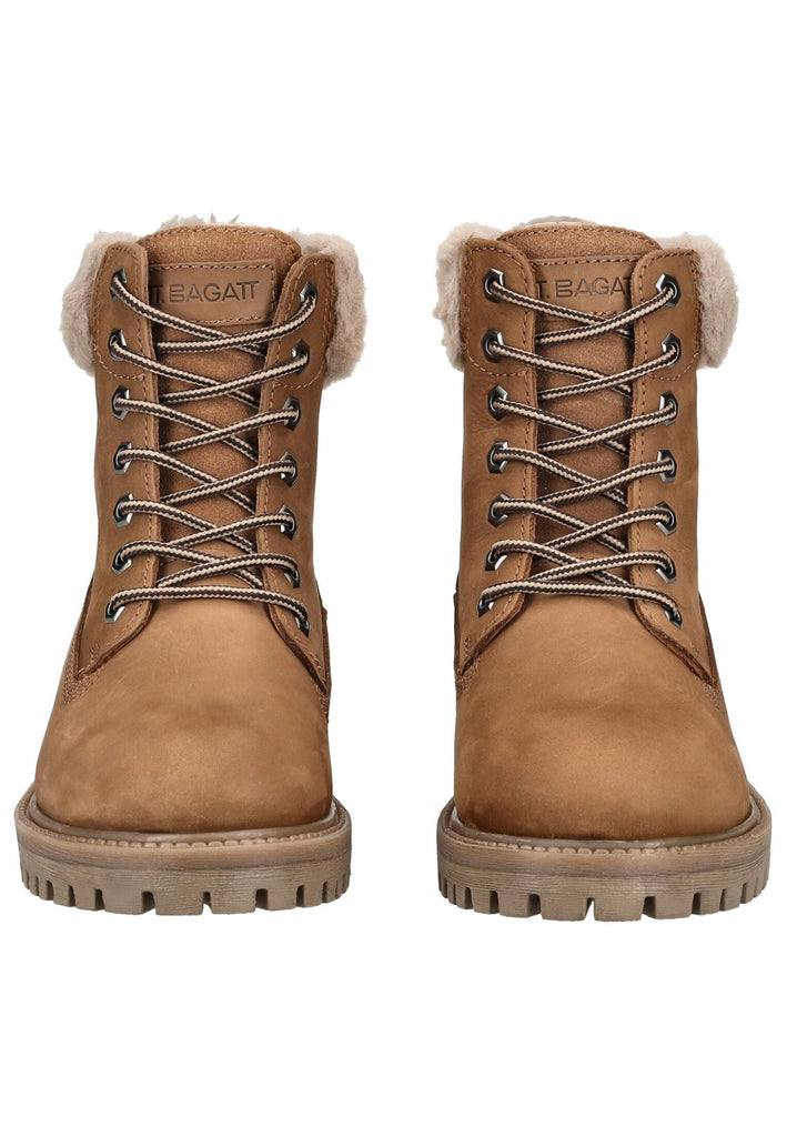 Bagatt Stiefelette Nubukleder/Textil Braun/Beige Warmfutter