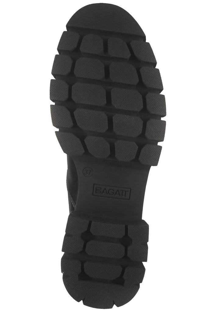 Bagatt Stiefelette Nubukleder/Textil Dunkelgrau Warmfutter