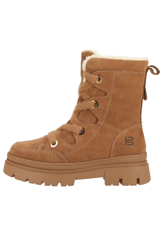 Bagatt Stiefelette Veloursleder Braun Warmfutter