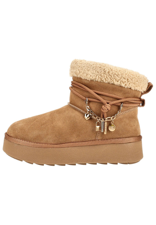 Bagatt Stiefelette Veloursleder Braun Warmfutter