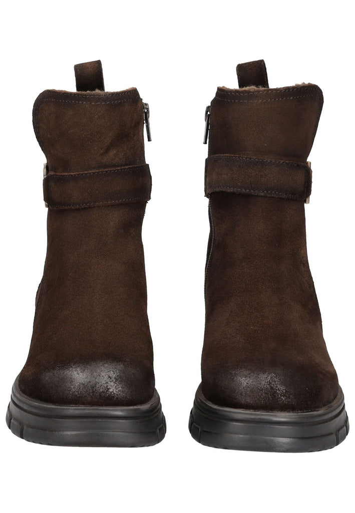 Bagatt Stiefelette Veloursleder Dunkelbraun Warmfutter