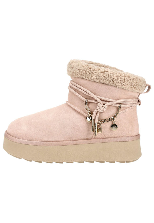 Bagatt Stiefelette Veloursleder Rose Warmfutter