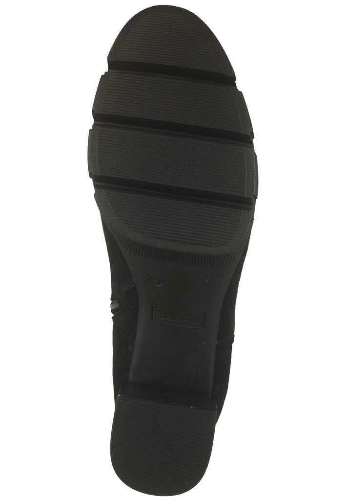 Bagatt Stiefelette Veloursleder Schwarz Warmfutter