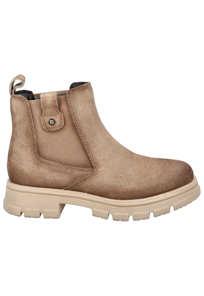 Bagatt Stiefelette Veloursleder Taupe
