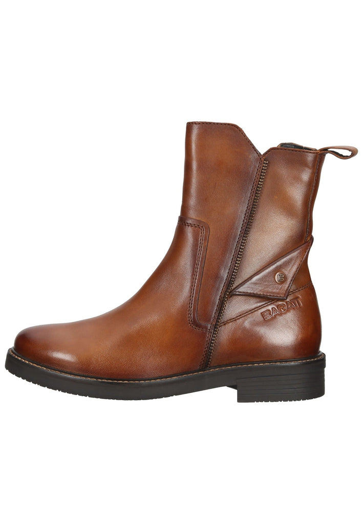 Stiefeletten Bagatt Stiefelette Leder Cognac