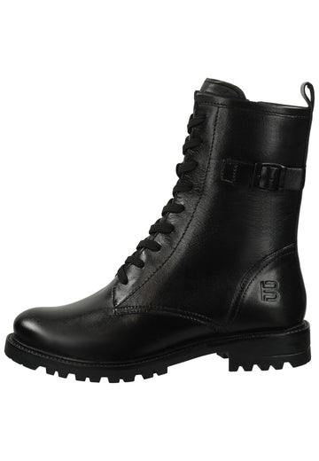 Stiefeletten Bagatt Stiefelette Leder Schwarz Warmfutter