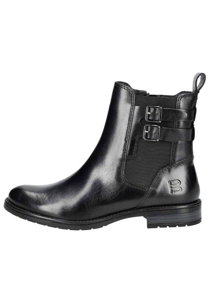 Stiefeletten Bagatt Stiefelette Leder/Textil Schwarz/Schwarz