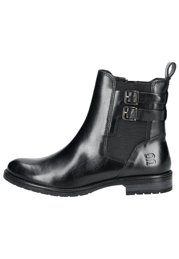 Stiefeletten Bagatt Stiefelette Leder/Textil Schwarz/Schwarz