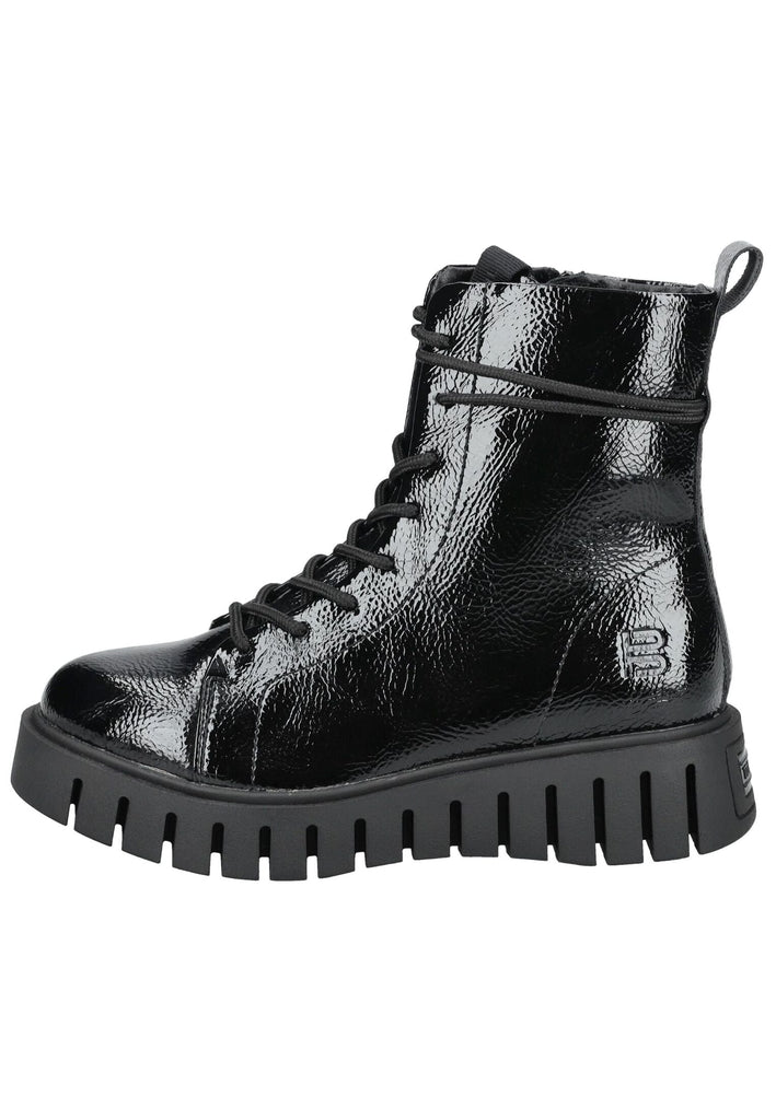 Stiefeletten Bagatt Stiefelette Lederimitat Schwarz Lack