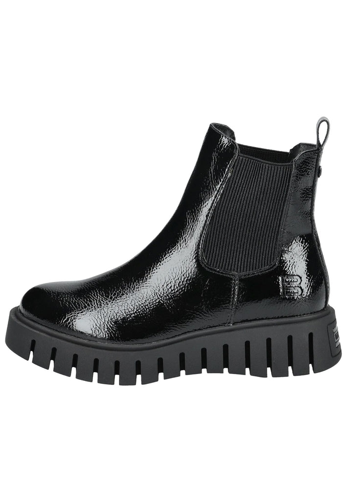 Stiefeletten Bagatt Stiefelette Lederimitat/Textil Schwarz Lack