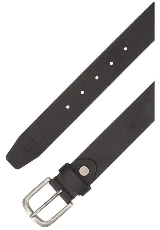 Blauer Gürtel Leder Schwarz