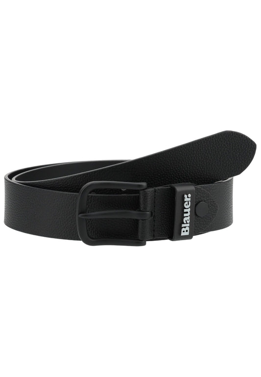 Blauer Gürtel Leder Schwarz