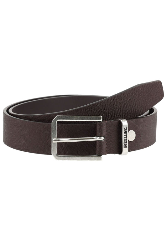 Blauer Gürtel Leder/Synthetik Dunkelbraun