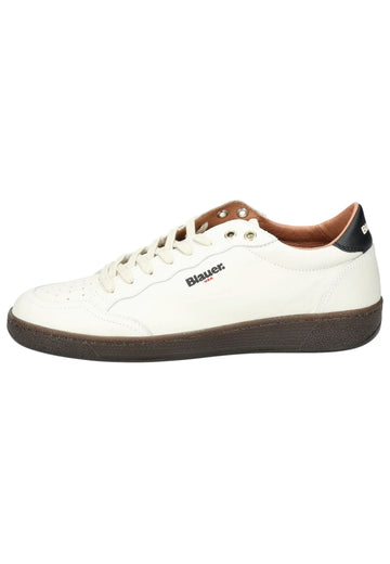 Sneaker Blauer Sneaker Leder/Textil Weiß/Schwarz