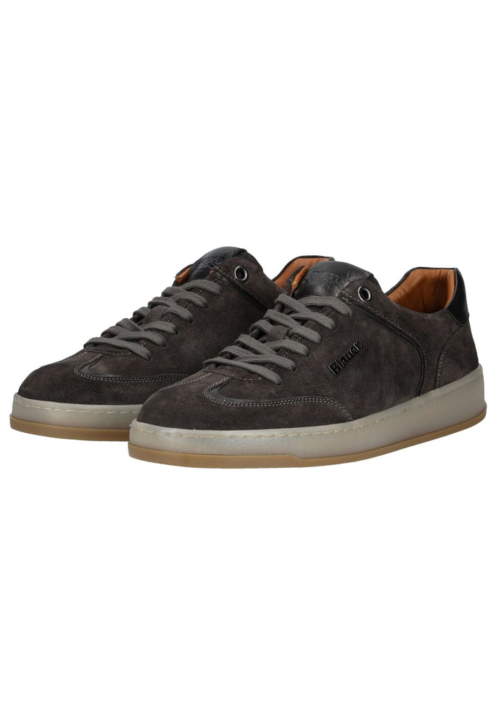 Blauer Sneaker Leder Dunkelgrau