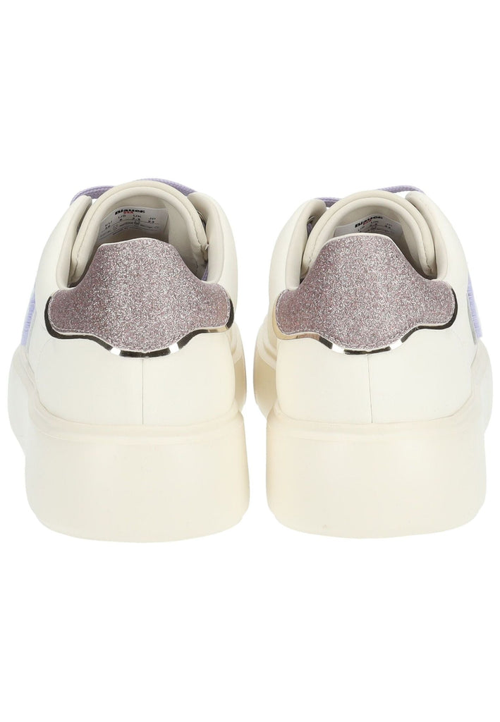 Blauer Sneaker Leder/Synthetik Cream