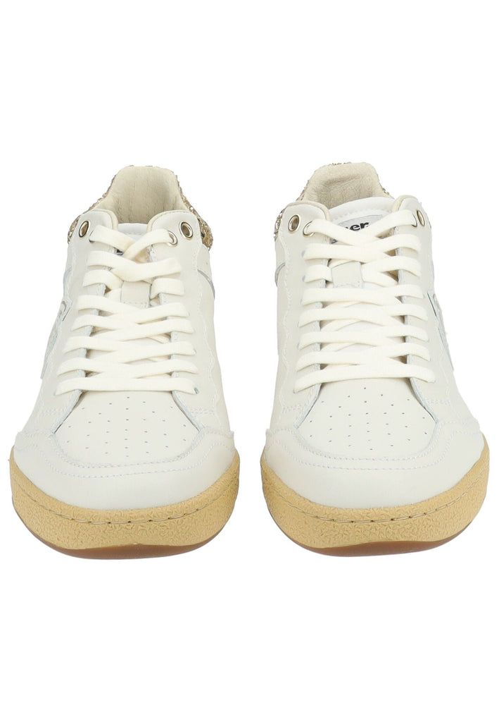 Blauer Sneaker Leder/Synthetik Weiß/Gold
