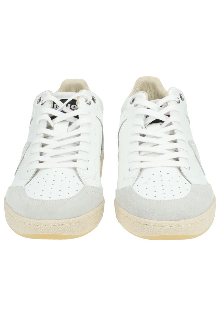 Blauer Sneaker Leder/Synthetik Weiß/Grau