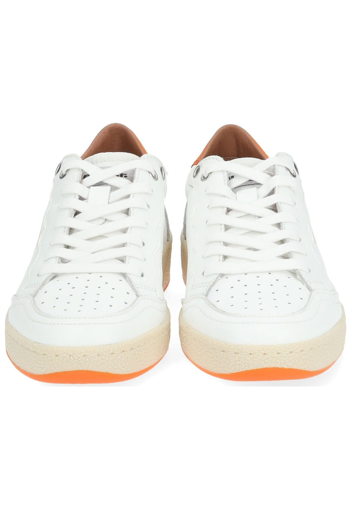 Blauer Sneaker Leder/Synthetik Weiß/Orange