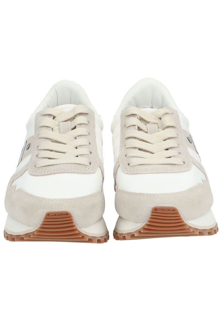 Blauer Sneaker Leder/Textil Cream