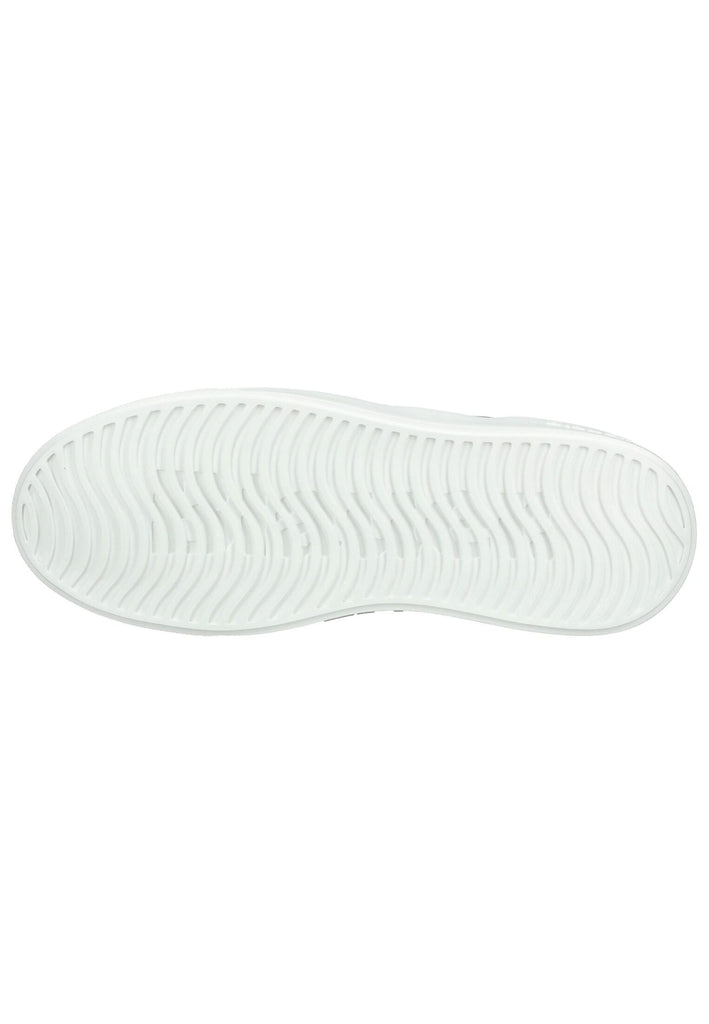 Blauer Sneaker Leder/Textil Grau/Blau