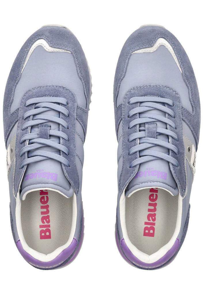 Blauer Sneaker Leder/Textil Jeans