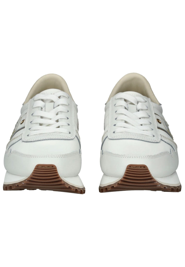 Blauer Sneaker Leder/Textil Weiß