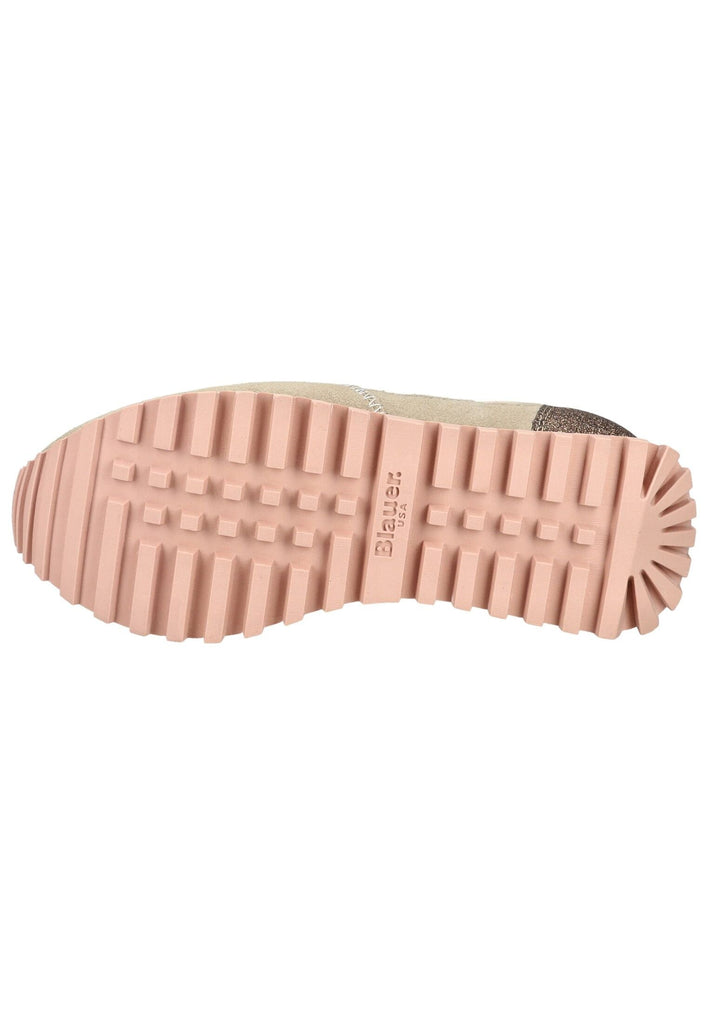 Blauer Sneaker Veolurs/Textil/Synthetik Cream