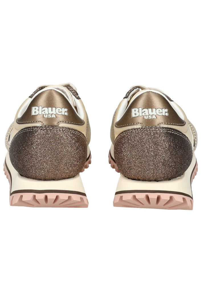 Blauer Sneaker Veolurs/Textil/Synthetik Cream