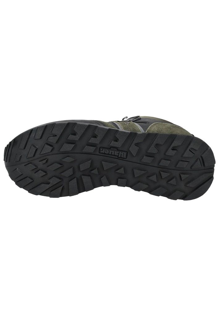 Blauer Stiefelette Veloursleder/Textil Grün/Schwarz Warmfutter