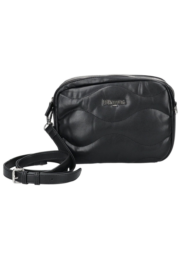 Blauer Taschen Lederimitat Schwarz