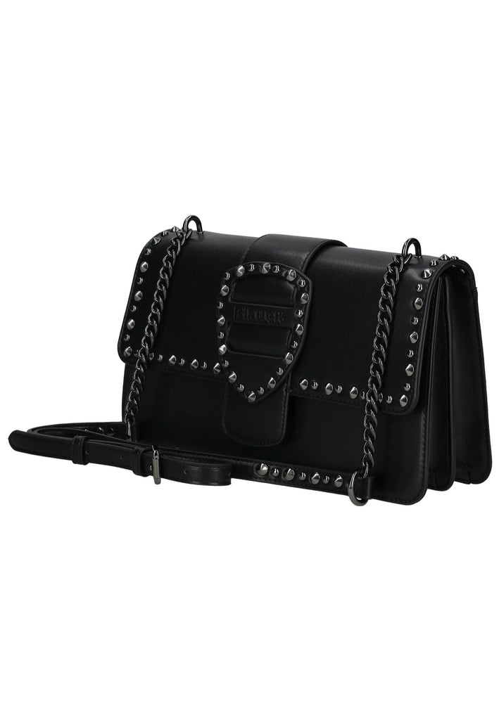 Blauer Taschen Lederimitat Schwarz