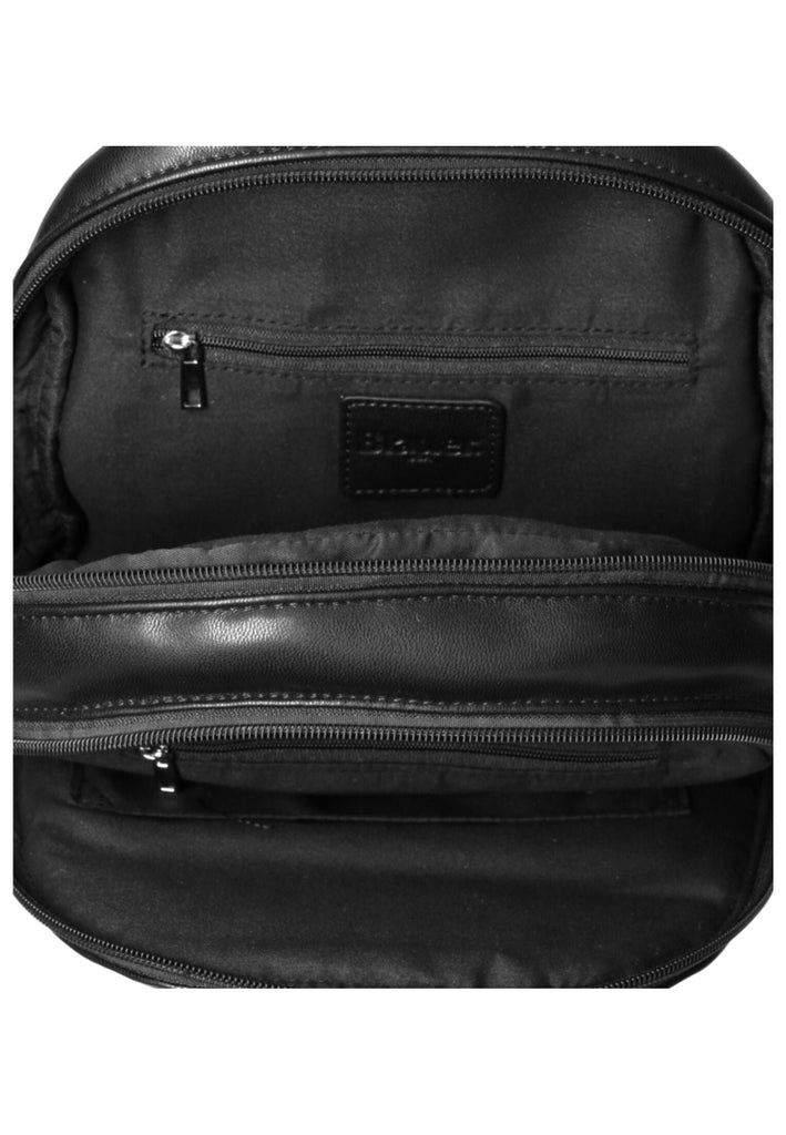 Blauer Taschen Lederimitat Schwarz