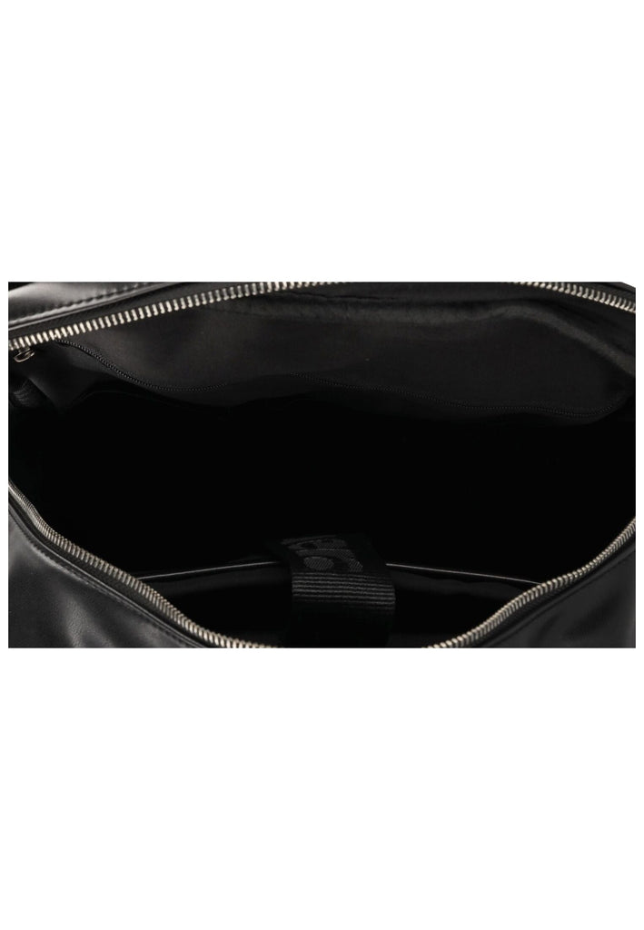 Blauer Taschen Lederimitat Schwarz