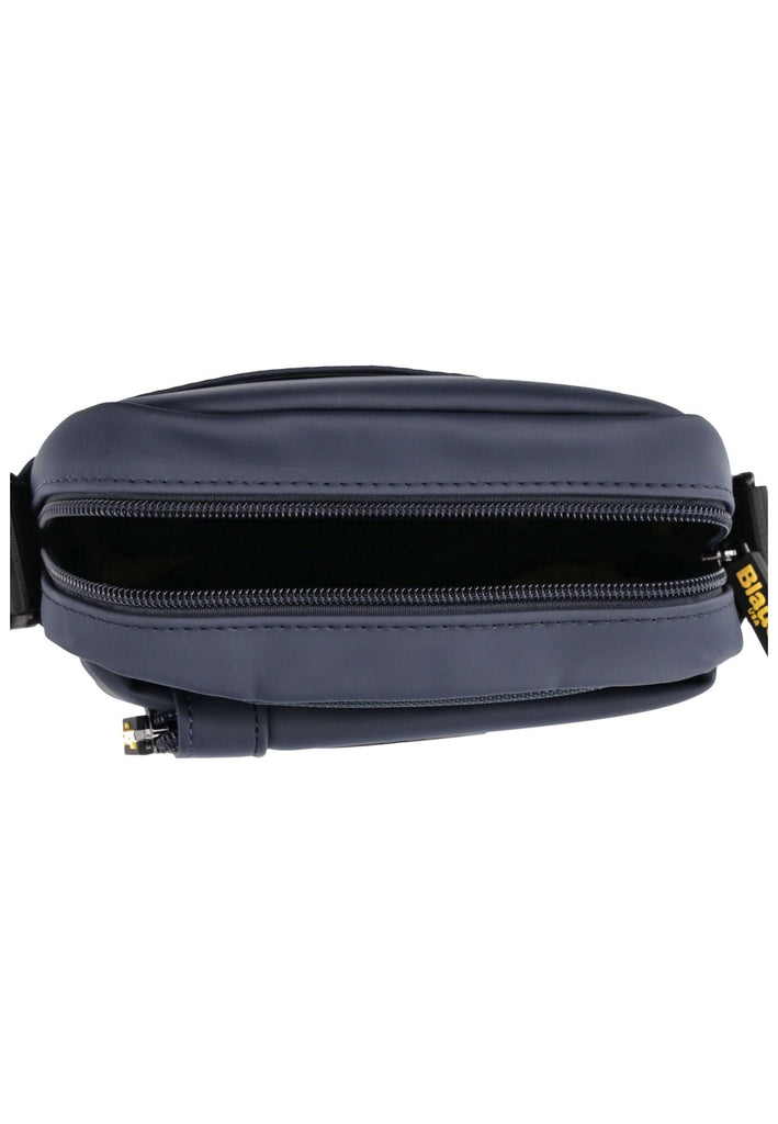 Blauer Taschen Lederimitat/Textil Navy