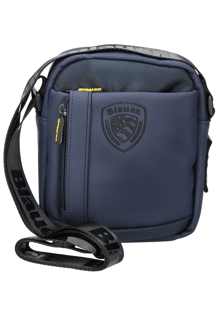 Blauer Taschen Lederimitat/Textil Navy