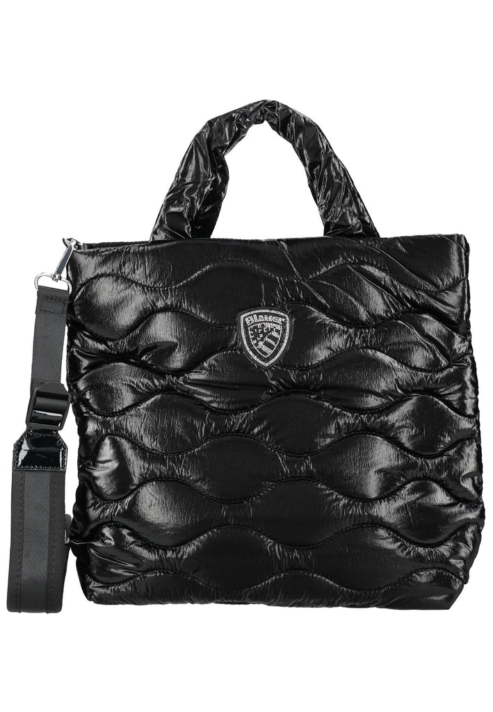 Blauer Taschen Nylon Schwarz