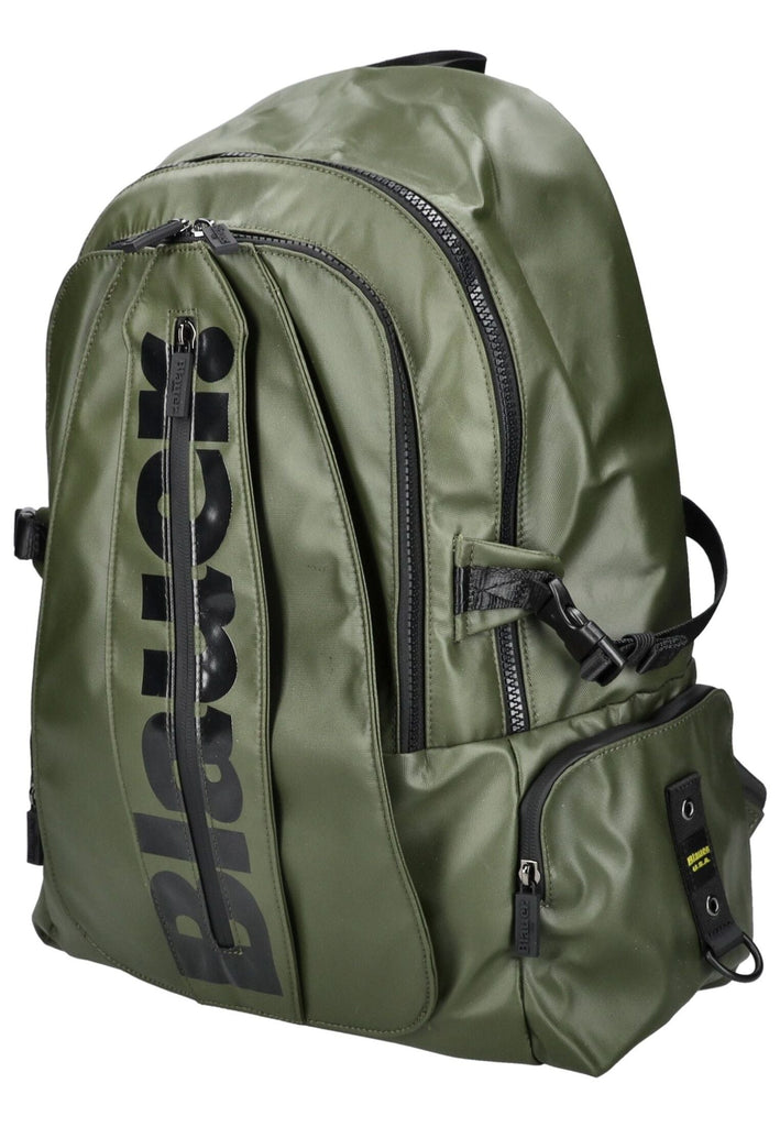 Blauer Taschen Textil Military