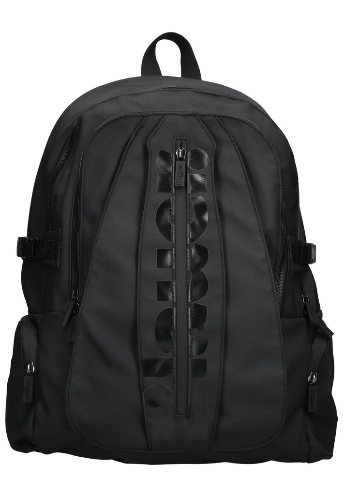 Blauer Taschen Textil Schwarz