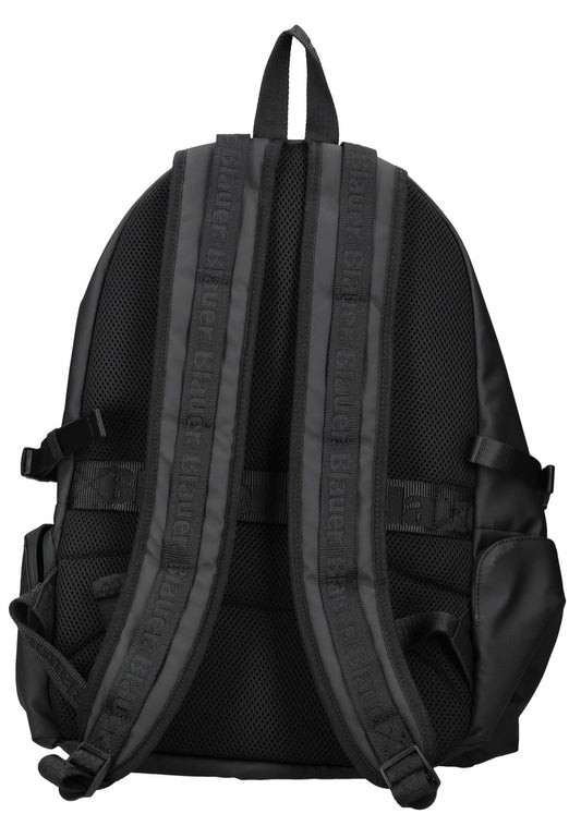 Blauer Taschen Textil Schwarz