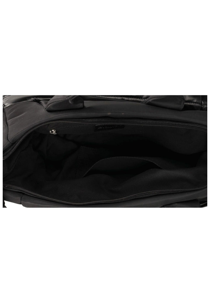 Blauer Taschen Textil Schwarz