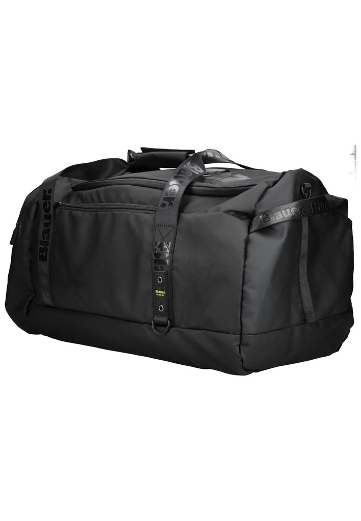 Blauer Taschen Textil Schwarz