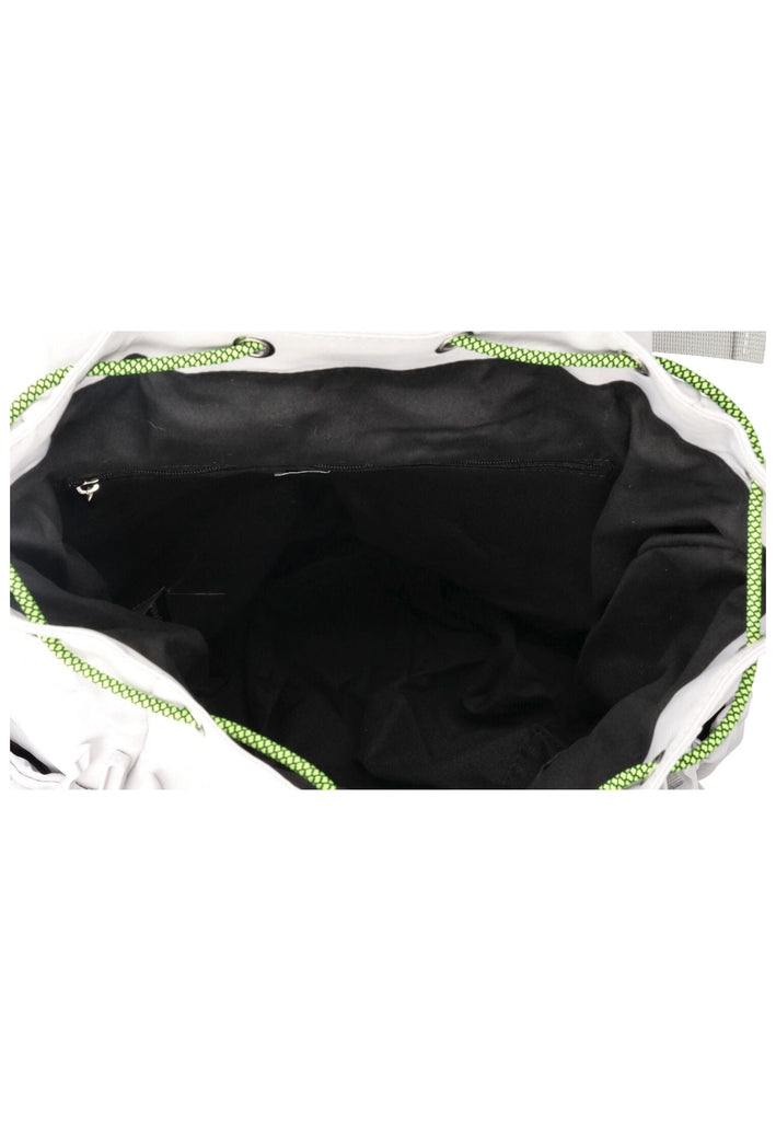 Blauer Taschen Textil Weiß