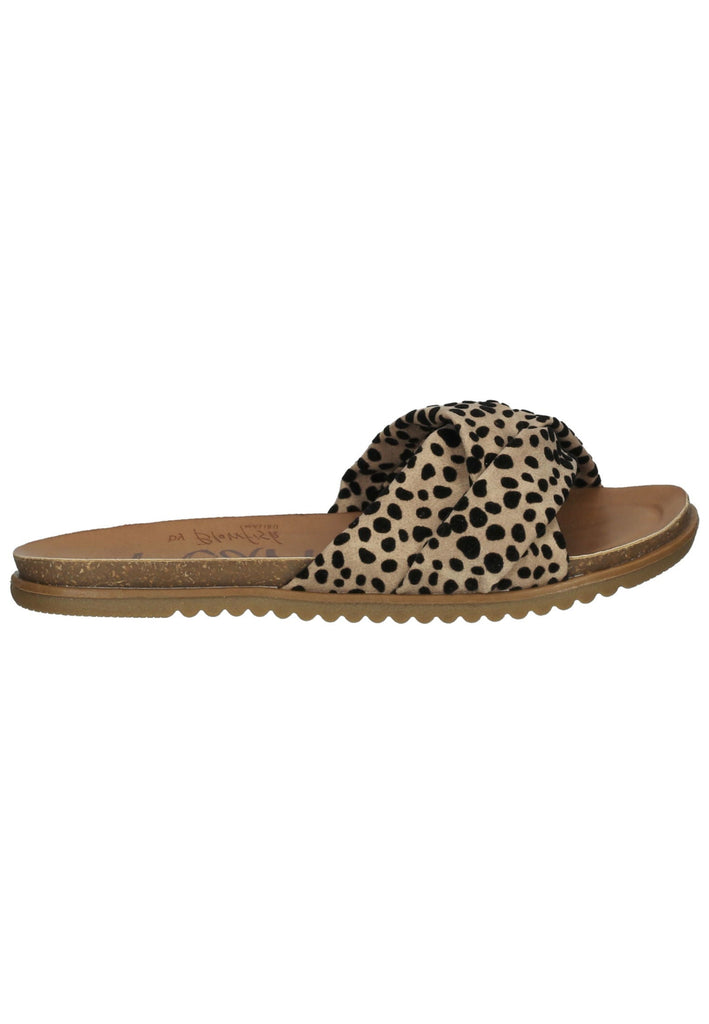 Blowfish Pantoletten Lederimitat Beige/Schwarz
