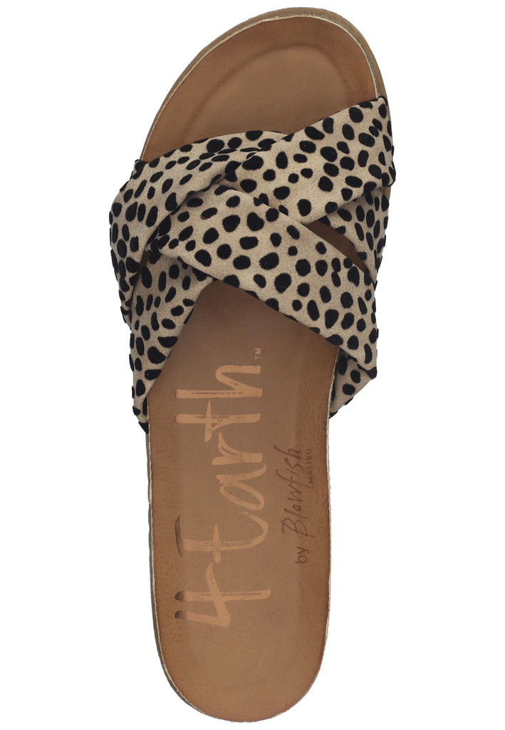 Blowfish Pantoletten Lederimitat Beige/Schwarz
