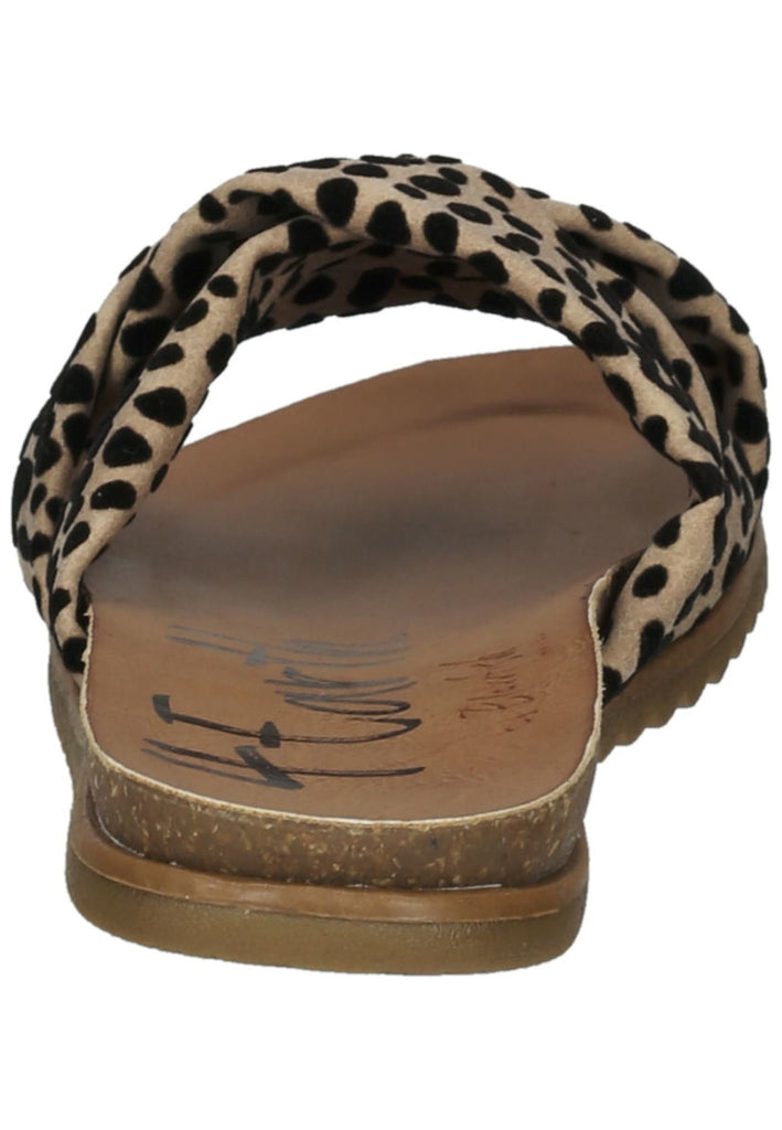 Blowfish Pantoletten Lederimitat Beige/Schwarz