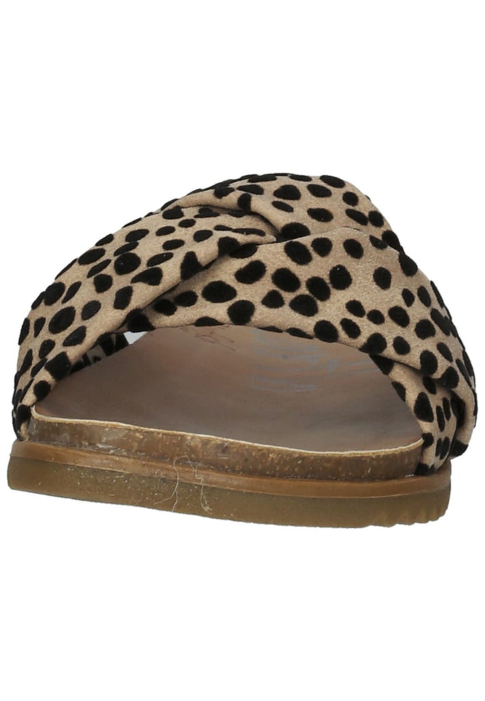 Blowfish Pantoletten Lederimitat Beige/Schwarz