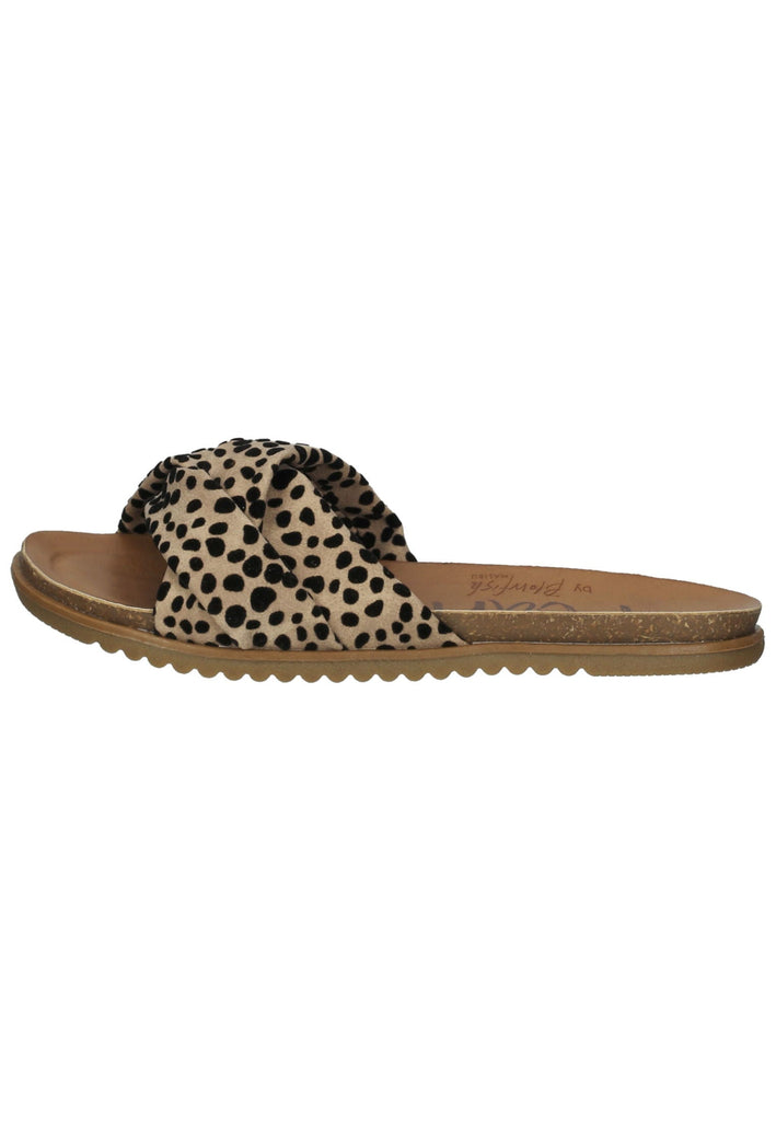 Blowfish Pantoletten Lederimitat Beige/Schwarz