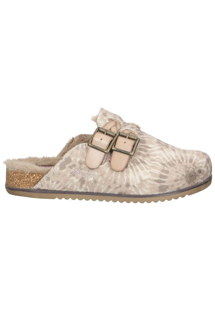 Blowfish Pantoletten Lederimitat Beige Warmfutter